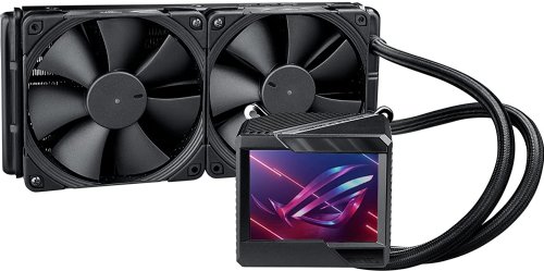 ASUS ROG Ryujin II 240 RGB all-in-one liquid CPU cooler 240mm Radiator (3.5"color LCD, embedded pump fan and 2xNoctua iPPC 2000 PWM 120mm radiator fans...