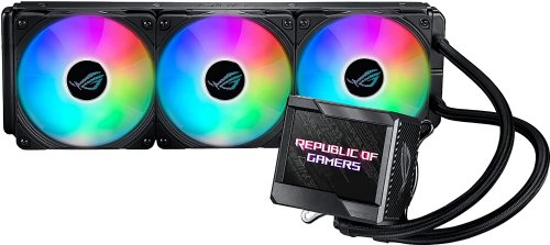 ASUS ROG Ryujin II 360 ARGB EVA EDITION all-in-one liquid CPU cooler 360mm Radiator (3.5IN color LCD,embedded pump fan,3x ROG 120mm ARGB radiator fans...