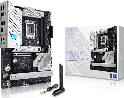 ASUS ROG STRIX B760-A Gaming WIFI Intel B760 (13TH AND 12TH GEN) LGA 1700 White ATX Motherboard, 12 + 1 POWER STAGES, DDR5, PCIE 5.0,THREE M.2 SLOTS, WIFI ...