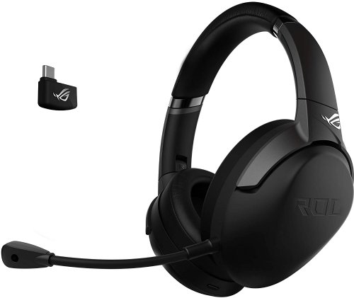 ASUS ROG Strix Go 2.4 Wireless Gaming Headset (AI noise-cancelling mic, Hi-Res Audio, 2.4GHz, USB-C, Compatible with PC, Mac, Nintendo Switch, Smart Device...