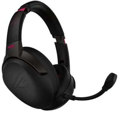 ASUS ROG Strix Go 2.4 Electro Punk Wireless Gaming Headset (AI noise-cancelling mic, Hi-Res Audio, 2.4GHz, USB-C, Compatible with PC, Mac, Nintendo Switch, ...