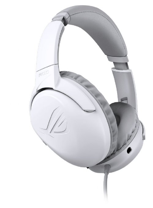 ASUS ROG Strix Go Core Moonlight White Gaming Headset (Hi-Res Audio, 3.5mm Jack, Volume and Mic Control, Lightweight Build, Compatible with PC, PS5, Xbox O...