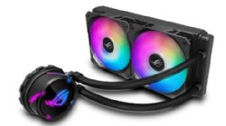 ASUS ROG Strix LC 240 RGB All-in-one AIO Liquid CPU Cooler 240mm Radiator, Intel 115x/2066 and AMD AM4/TR4 Support, Dual 120mm 4-pin PWM Fans (Addressable ...