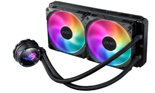 ASUS ROG Strix LC II 240 All-in-one AIO Liquid CPU Cooler 240mm Radiator, Intel LGA1700, 115x/2066 and AMD AM4/TR4 Support, 2x120mm 4-pin PWM Fans...