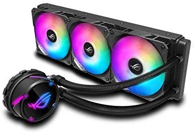 ASUS ROG Strix LC II 280 ARGB all-in-one liquid CPU cooler(AIO) with Aura Sync, AMD AM4/TR4, and Intel LGA 1150/1151/1155/1156/1200/2066 support,  dual ROG...