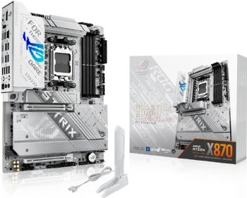 ASUS ROG Strix X870-A Gaming WiFi AMD AM5 X870 ATX Motherboard, 16+2+2 Power Stages, Dynamic OC Switcher, Core Flex, DDR5 AEMP, WiFi 7, 4X M.2, PCIe® 5.0, Q-Release Slim ...