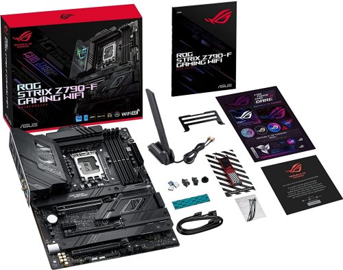 ASUS ROG Strix Z790-F Gaming WiFi 6E LGA 1700(Intel 13th&12th Gen) ATX Gaming Motherboard, (16 + 1 Power Stages, DDR5, Four M.2 Slots, PCIe 5.0, WiFi 6E, USB 3.2...