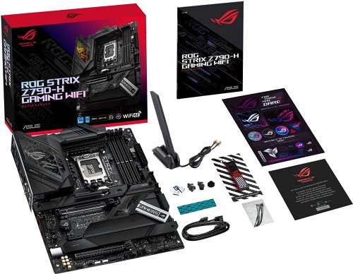 ASUS ROG STRIX Z790-H Gaming (WIFI 6E) LGA 1700(Intel 13th&12th Gen.) ATX Gaming Motherboard (DDR5 up to 7800 MT/S, PCIE 5.0 X16 Safe Slot with Q-Release)..