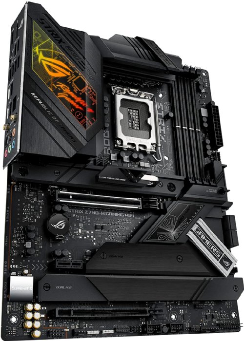 ASUS ROG STRIX Z790-H Gaming (WIFI 6E) LGA 1700(Intel 13th&12th Gen.) ATX Gaming Motherboard (DDR5 up to 7800 MT/S, PCIE 5.0 X16 Safe Slot with Q-Release)..