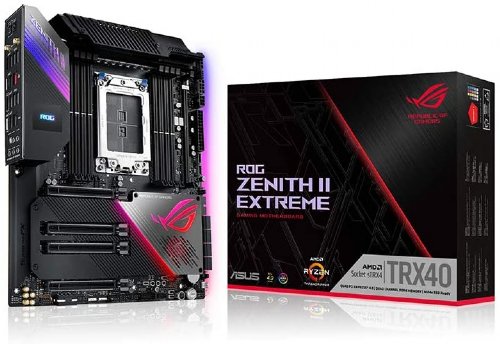 ASUS ROG Zenith II Extreme TRX40 Gaming AMD 3rd Gen Ryzen Threadripper sTRX4  EATX Motherboard with 16 Infineon Power Stages, PCIe 4.0, Wi-Fi 6 (802.11ax), ...