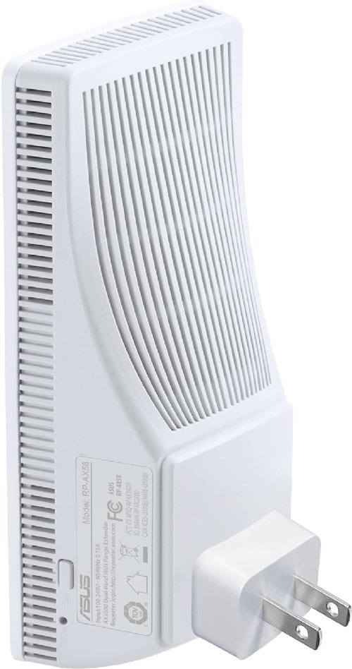 ASUS RP-AX58 AX3000 Dual Band WiFi 6 (802.11ax) Range Extender, AiMesh Extender for Seamless mesh WiFi; Works with Any WiFi Router (White)...