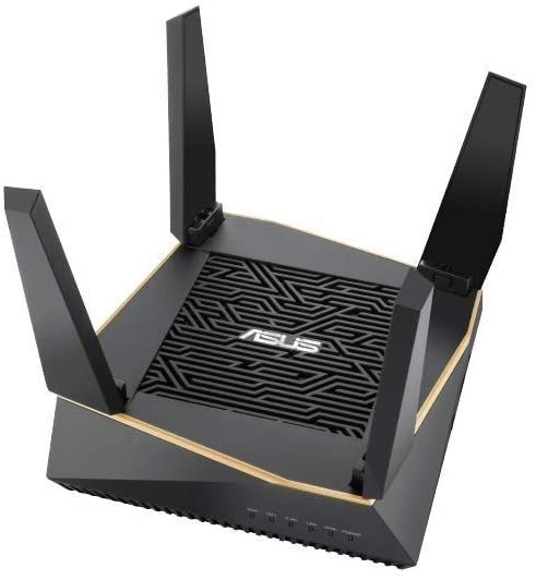 ASUS RT-AX92U AX6100 WiFi Tri-band Mesh System, AiProtection Pro Network Security by Trend Micro, AiMesh compatible for Mesh WiFI System, Adaptive QoS, Par...