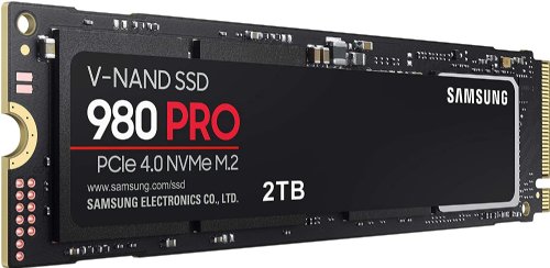 Samsung 980 PRO SSD 2TB PCIe NVMe Gen 4 Gaming M.2 Internal Solid State Hard Drive Memory Card, Maximum Speed, Thermal Control, 5 Years (MZ-V8P2T0B/AM)