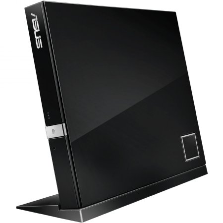 ASUS 6X BLU-RAY WRITER, DVD-RW, BLACK, RETAIL, USB 2.0, CYBERLINK, EXTERNAL SLIM, for PC, Mac, and Laptop...