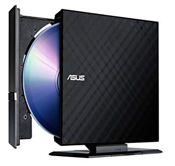 ASUS External Slim 8X DVD-RW Stylish Cut Design Optical Drive for PC, Mac, and Laptop (SDRW-08D2S-U/BLK/G/AS) ...