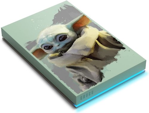 Seagate Grogu Drive Special Edition FireCuda External Hard Drive 2TB Officially-Licensed - 2.5 Inch USB 3.2 Gen 1 forced inspired Blue LED lighting with Rescue Services...(STKL2000404)