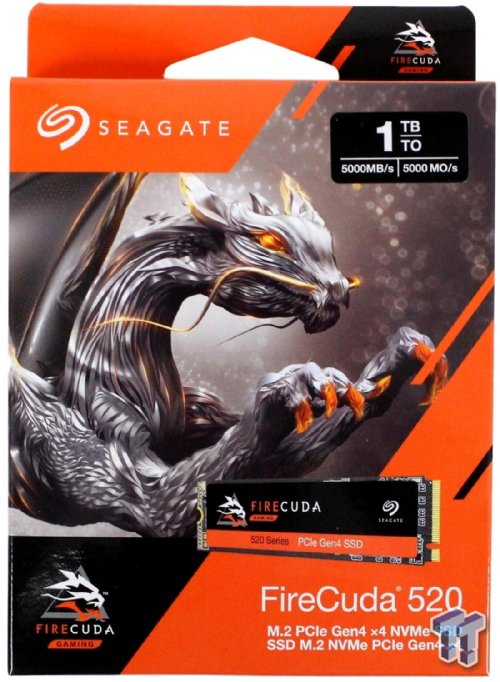 Seagate FireCuda 520 SSD 1TB PCIE Gen4 NVMe 1.3 3D TLC 5 years(ZP1000GM3A002 ) ...