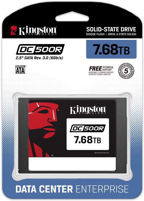 Kingston 7680GB DC500R (Read-Centric) 2.5inch Enterprise SATA SSD (SEDC500R/7680G) ...