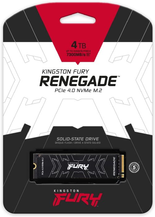 Kingston FURY Renegade M.2 2280 4TB PCIe 4.0 x4 NVMe 3D TLC Internal Solid State Drive (SSD)...(SFYRD/4000G)