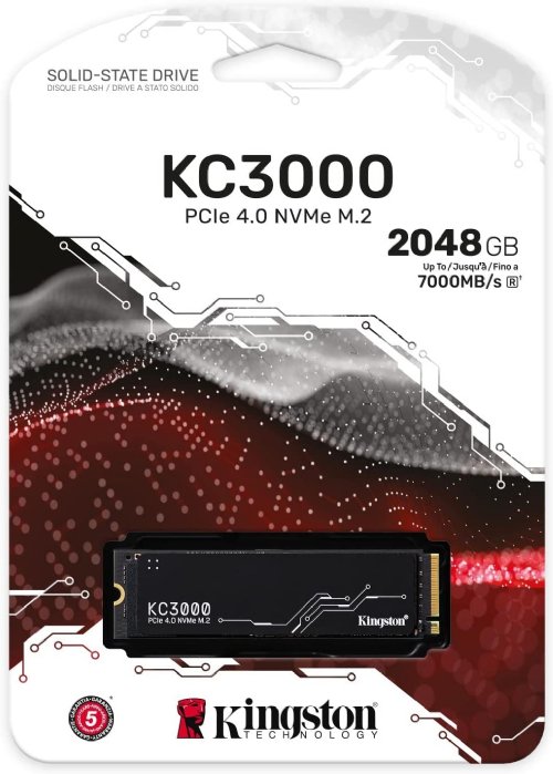 Kingston KC3000 M.2 2280 2048GB PCIe 4.0 x4 NVMe 3D TLC Internal Solid State Drive (SSD)...(SKC3000D/2048G)