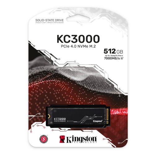 Kingston KC3000 M.2 2280 512GB PCIe 4.0 x4 NVMe 3D TLC Internal Solid State Drive (SSD)...(SKC3000S/512G)