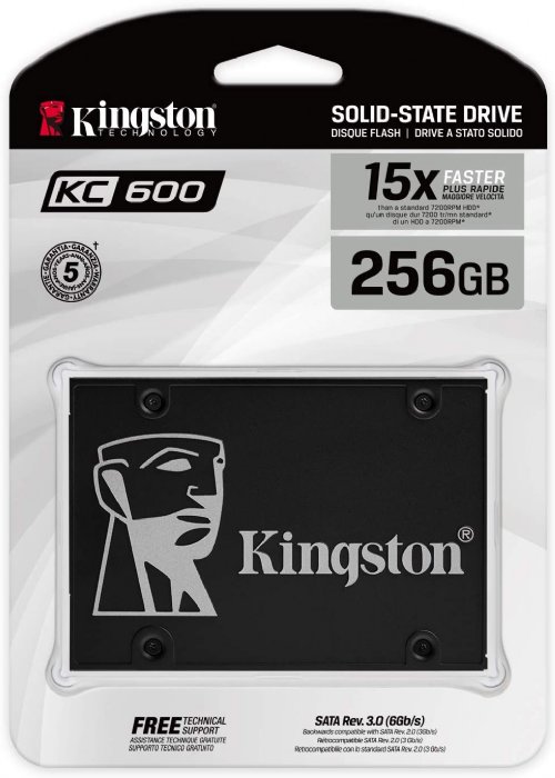 Kingston 256GB SSD KC600 SATA3 2.5 (SKC600/256G) ...