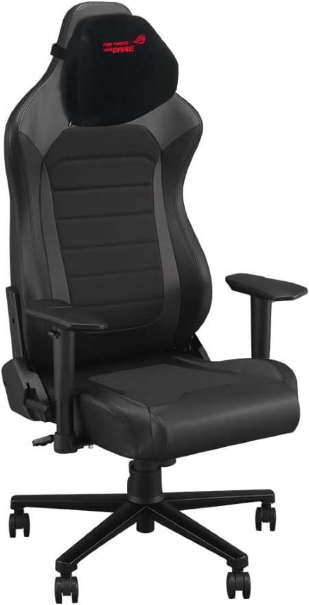 Asus ROG Aethon Gaming Chair Fabric Edition, all-steel frame, dual-density seat cushion, 2D armrests with soft padding, and integrated lumbar support for optimized comfort ...