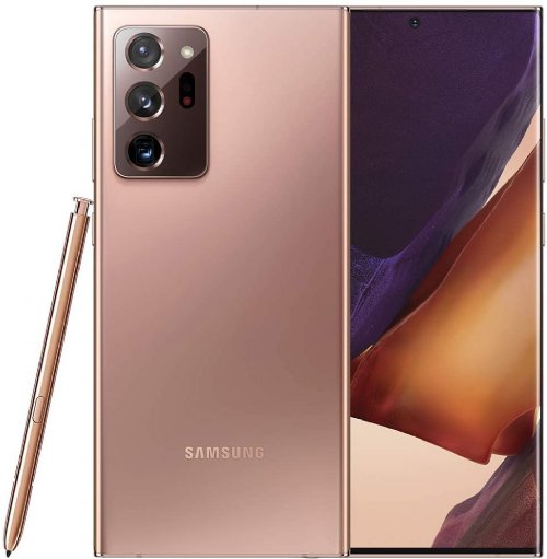 Samsung Note 20 Ultra Bronze, 6.9 3088 x 1440, 3.09 + 2.4 + 1.8GHz Octa, 12GB RAM, 128GB Up to 1TB, 10MP12MP + 12MP + 108MP, 4,500mAh up to 15hrs, Dex ...