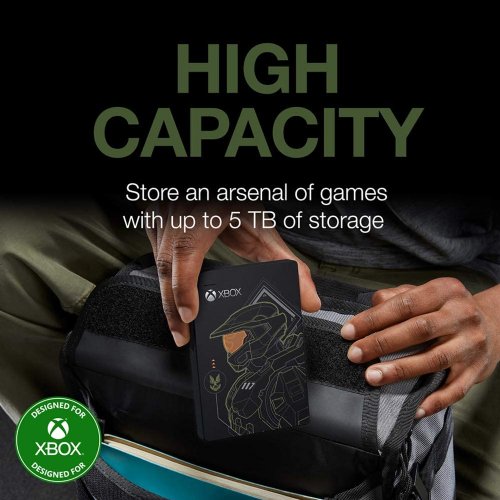 Seagate Game Drive for Xbox Halo - Master Chief LE 5TB External Hard Drive Portable HDD - USB 3.2 Gen 1 Designed for Xbox One, Xbox Series X, and Xbox Series S...