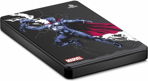 Seagate Game Drive for PS4 Marvel's Avengers LE - Thor 2TB External Hard Drive - USB 3.0, Metallic Gray, Officially Licensed Compatibility with PS4...(STGD2000106)