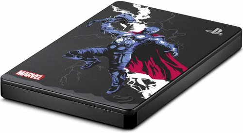 Seagate Game Drive for PS4 Marvel's Avengers LE - Thor 2TB External Hard Drive - USB 3.0, Metallic Gray, Officially Licensed Compatibility with PS4...(STGD2000106)