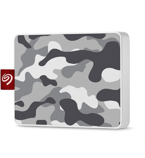Seagate 500 GB Seagate One Touch Special Edition SSD Camo Grey/White - Portable External Solid State Drive for PC and Mac (STJE500404) ...