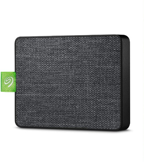Seagate Ultra Touch SSD 500GB External Solid State Drive Portable - Black USB-C USB 3.0 for PC MAC and Seagate Mobile Touch app for Android, Mylio, Adobe, & 3-Year Rescue Service...