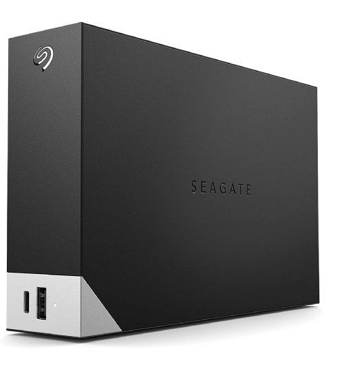 Seagate One Touch Hub 10TB External Hard Drive Desktop HDD - USB-C and USB 3.0 port, for Computer Desktop Workstation PC Laptop Mac, 4 Months Adobe Creative..