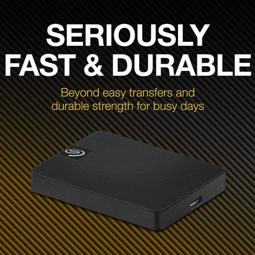 Seagate Expansion SSD 1TB External Solid State Drive - Up to 1000MB/s - USB 3.2 for PC, Laptop and Mac...(STLH1000400)