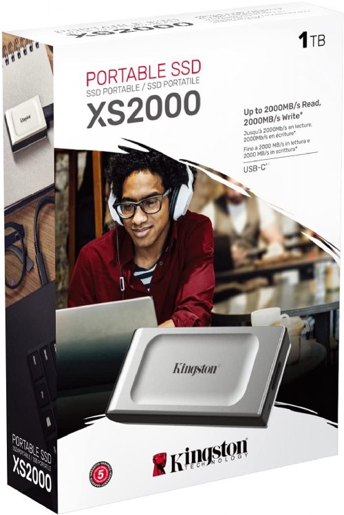Kingston XS2000 1TB High Performance External Pocket SSD SXS2000 / 1000G......