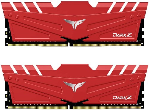 T-FORCE Vulcan Z Series 16GB x 2 DDR4-3200 (PC4 25600) 16-20-20-40 1.35V Red HS