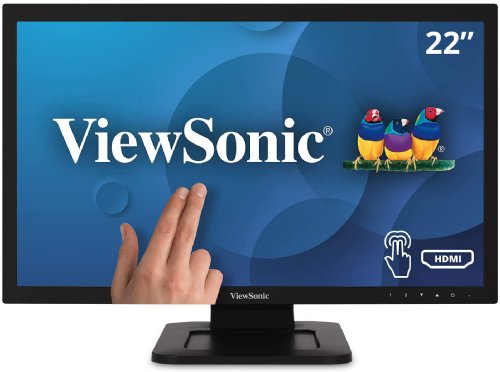 Viewsonic 22in IPS 1080p Frameless LED Monitor, Single Point Resistive Touch Screen with DVI and VGA...