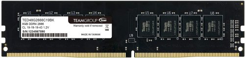 TeamGroup Elite DDR4 8GB Single 2666MHz PC4-21300 CL19 Unbuffered Non-ECC 1.2V UDIMM 288 Pin PC Computer Desktop Memory Module Ram Upgrade (1x8GB) Single ( ...