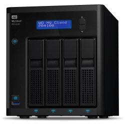 Western Digital 0TB (My Cloud) PR4100, 4-Bay NAS Server (4 x 8TB) (WDBNFA0000NBK-NESN) ...