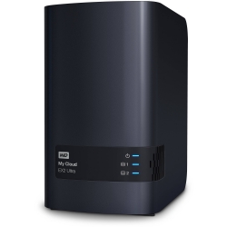 Western Digital 0TB (My Cloud) EX2 Ultra 2-bay NAS, Network Attached Storage, RAID, file sync, streaming, media server (WDBVBZ0000NCH-NESN) ...