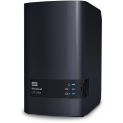 Western Digital 12TB My Cloud EX2 Ultra 2-bay NAS, Network Attached Storage, RAID, file sync, streaming, media server (WDBVBZ0120JCH-NESN) ...