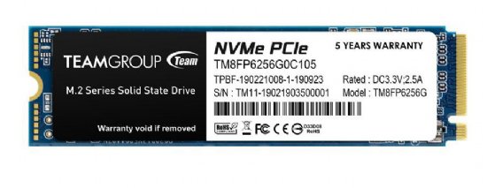 TEAMGROUP 256GB MP33 M.2 PCI-e Gen3.0 x4 with NVMe 1.3 -M key READ:1600MB/s WRITE: 1000MB/s  (TM8FP6256G0C101) ...