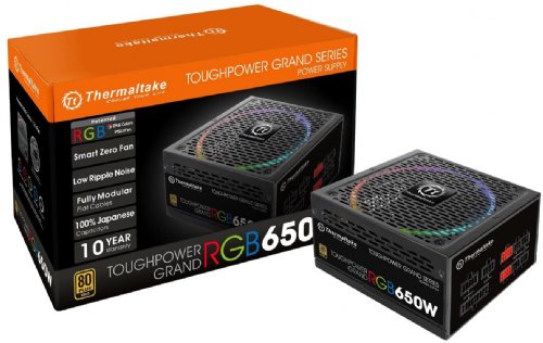 Thermaltake Toughpower Grand 650W Fully Modular RGB GOLD (PS-TPG-0650FPCGUS-R) ...