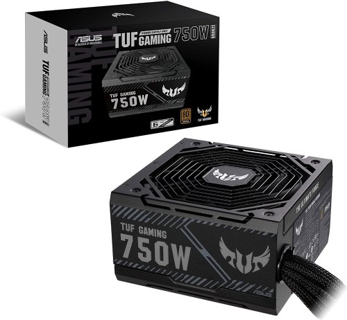 ASUS TUF Gaming 750W GOLD (750 Watt Fully Modular Power Supply, 80+ Gold Cerified, ATX 3.0 Compatible, Military-Grade Components, Dual Ball Bearing, Axial-Tech Fan...