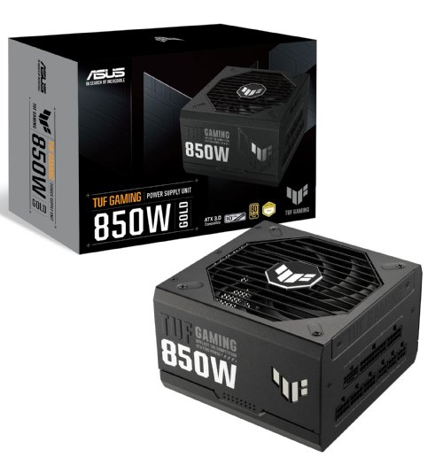 ASUS TUF Gaming 850W Gold (850 Watt, ATX 3.0 Compatible, Fully Modulat Power Supply, 80+ Gold, Military-Grade Componets, Dual Ball Bearing, Axial-Tech Fan...