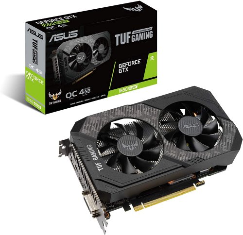ASUS TUF Gaming GeForce GTX 1650 SUPER Overclocked 4GB Edition HDMI DP DVI Gaming Graphics Card (TUF-GTX1650S-O4G-GAMING)...
