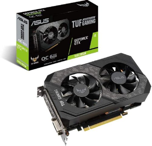 ASUS TUF Gaming GeForce GTX 1660 SUPER Overclocked 6GB Edition HDMI DP DVI Gaming Graphics Card (TUF-GTX1660S-O6G-GAMING)...