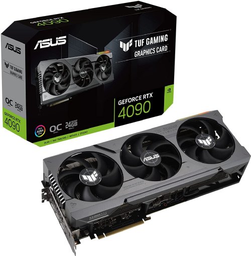 ASUS TUF Gaming NVIDIA GeForce RTX 4090 OC Edition Video Card (PCIe 4.0, 24GB GDDR6X, HDMI 2.1, DisplayPort 1.4a, GPU Tweak) 