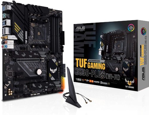 ASUS TUF GAMING B550-PLUS WiFi II AMD AM4 (3rd Gen Ryzen) ATX gaming motherboard (PCIe 4.0, WiFi 6, 2.5Gb LAN, BIOS FlashBack, USB 3.2 Gen 2, Addressable G...